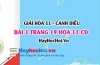 Giải bài 1 trang 19 Hóa 11 Cánh Diều SGK